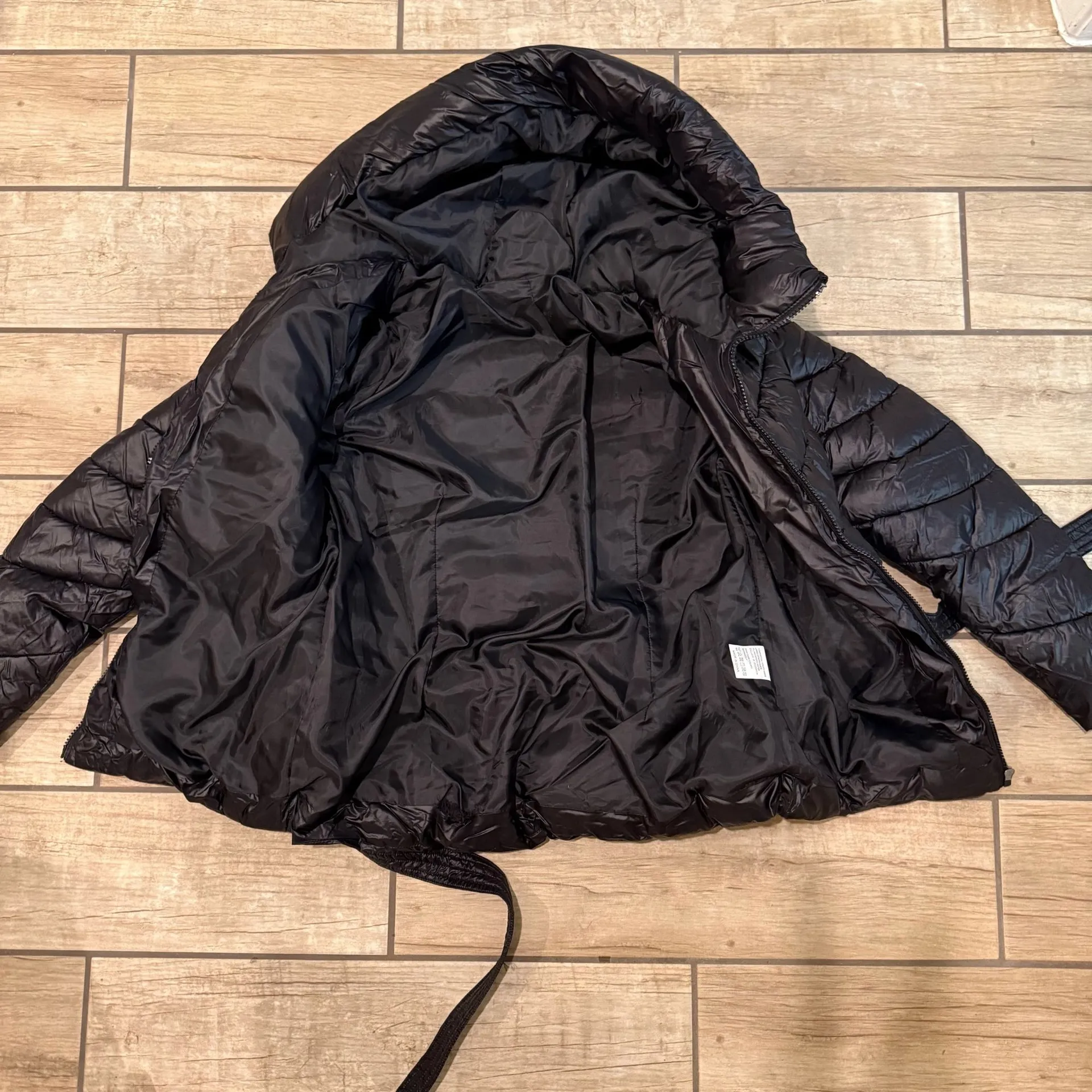 Winter Jacket Long Jacket Coat Trench Turtleneck Overcoat Parka Puffer Hooded Black - Image 9