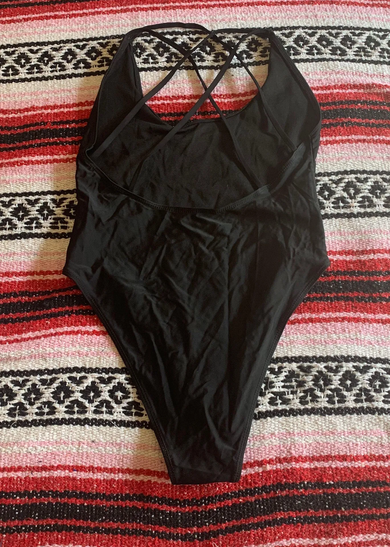 High Leg Nauti Crew One Piece Bathingsuit Black Size M - Image 4