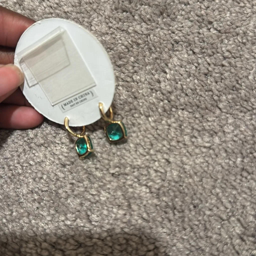 Serefina San Francisco Green Statement Drop Earrings - Image 3