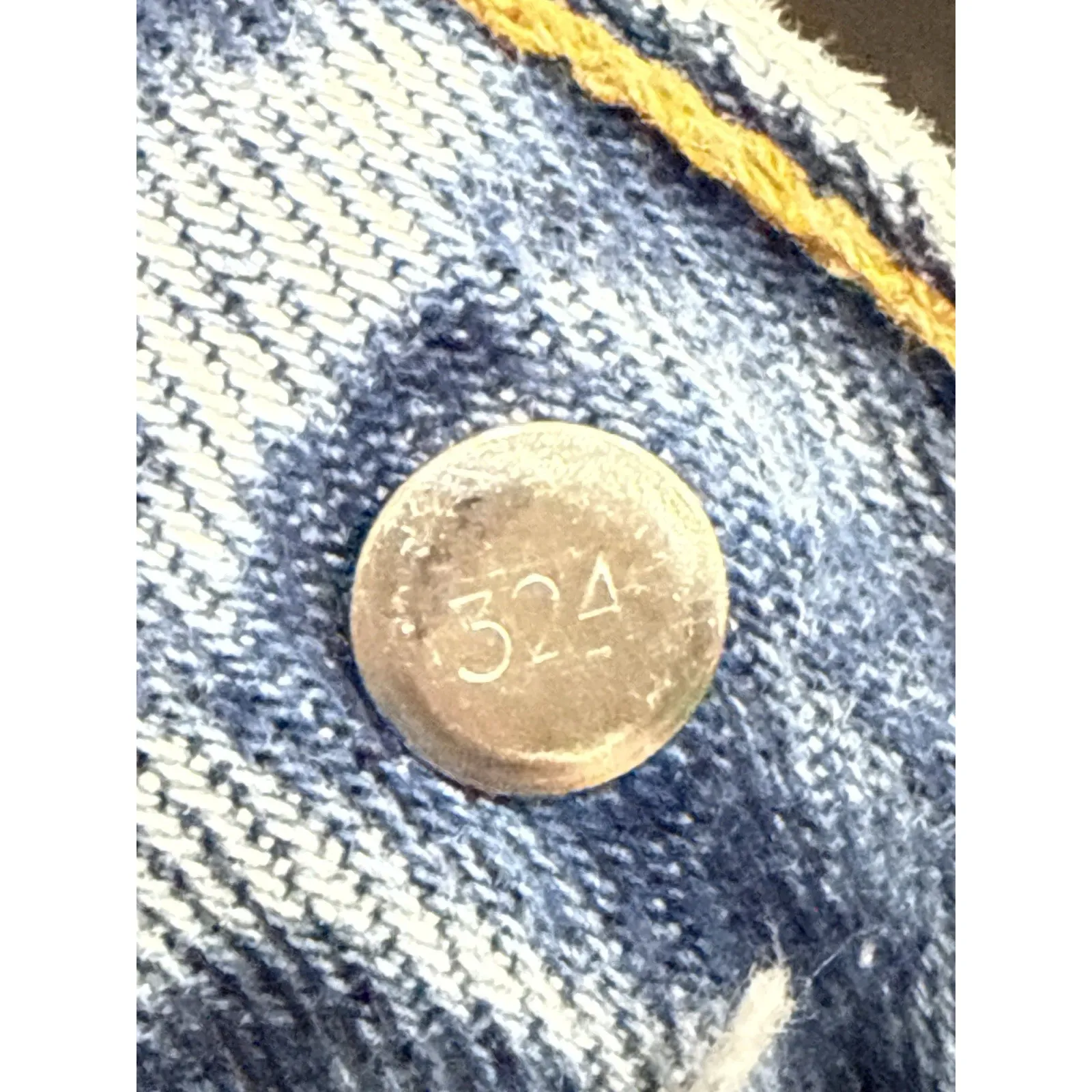 VTG Levi's 501 USA TX Wide Leg Flare Jeans Revival Distressed 90s Grunge 28 OOAK - Image 8