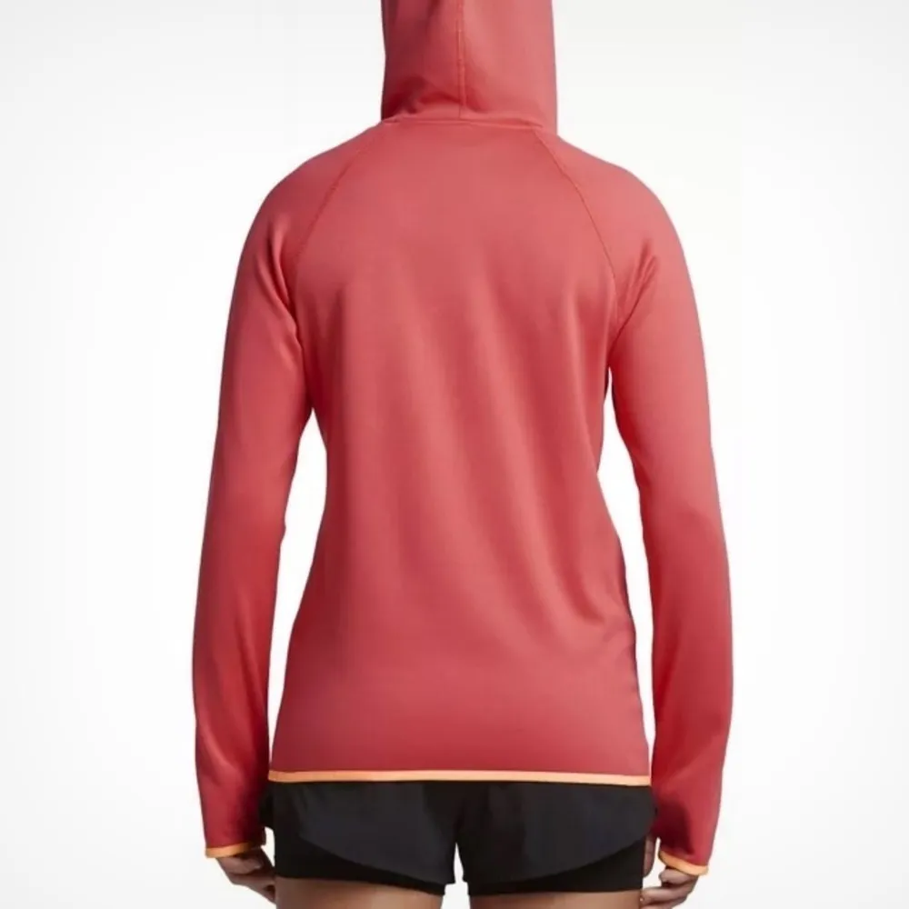 Nike zip-up hoodie/sweatshirt Dri-fit medium active wear gym wear pink/orange​​ - Image 3