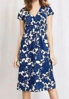 Boden Blue Floral Summer Dress Size 4 - Image 2