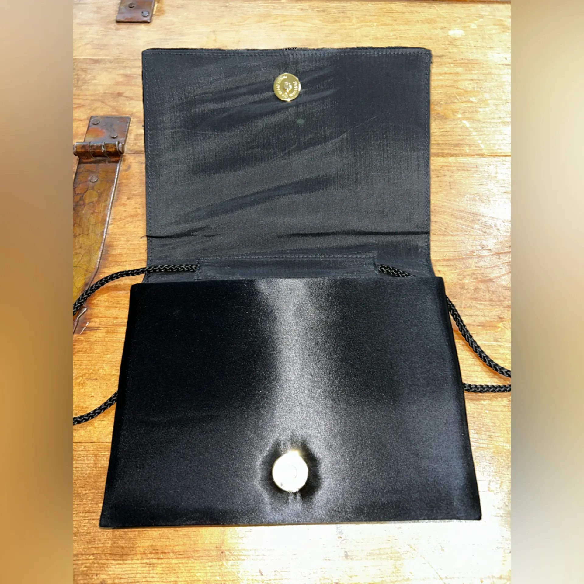 Bohemian Bead Stitched Patterned Crossbody Bag Gold - Image 6