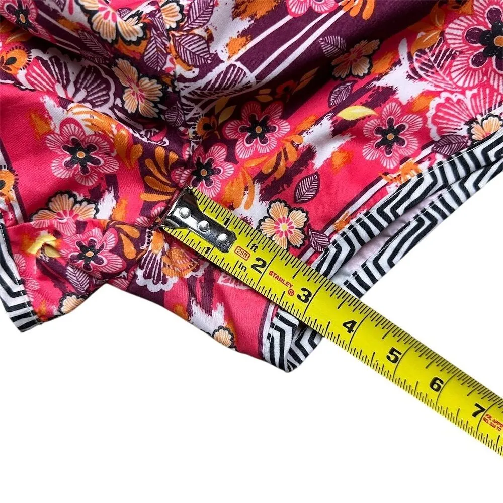 Athleta Women's Pink Watermelon Lanai Beach Shorts Size 14 Casual Summer - Image 10