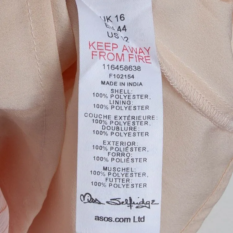 Miss Selfridge Coquette Floral Babydoll Maxi Dress Pink Ruffle Tier Size 12 Boho - Image 8