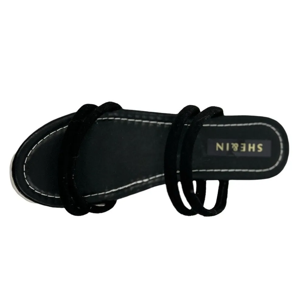 She & In Black Platform Sandals Size 8 (EU 39) - Image 7