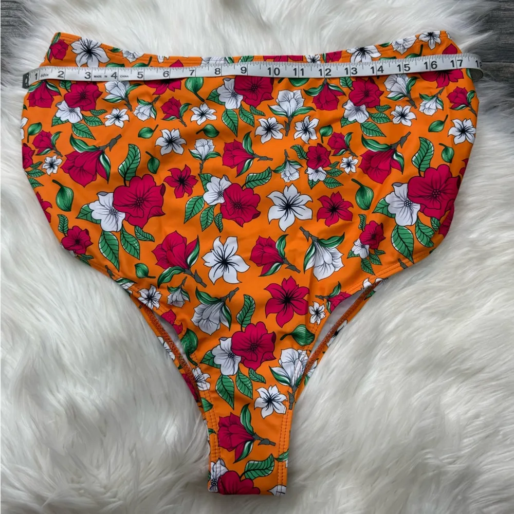 NWOT SHEIN Floral High Waisted Bikini Swimsuit - Image 6