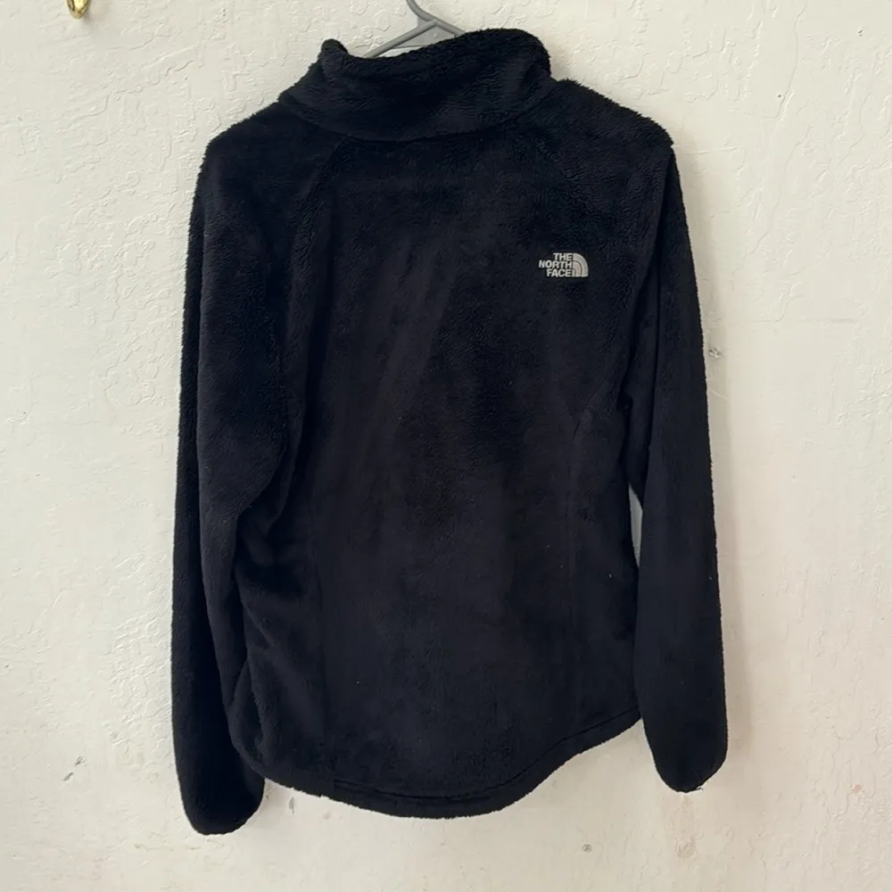 Osito Women’s Fuzzy Black Zip UP Jacket Large - Image 8