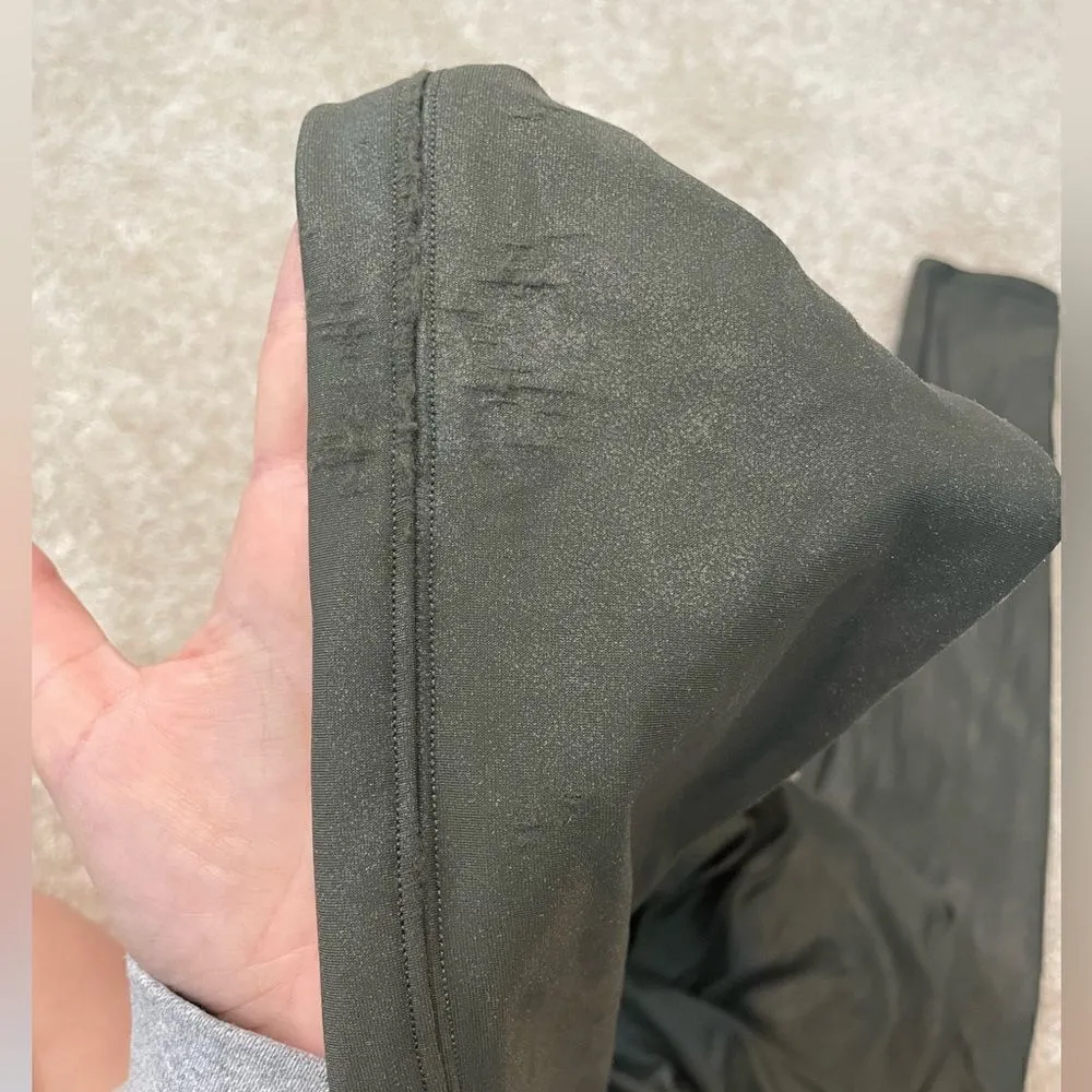 Spanx Faux Leather Leggings - Green - Image 3