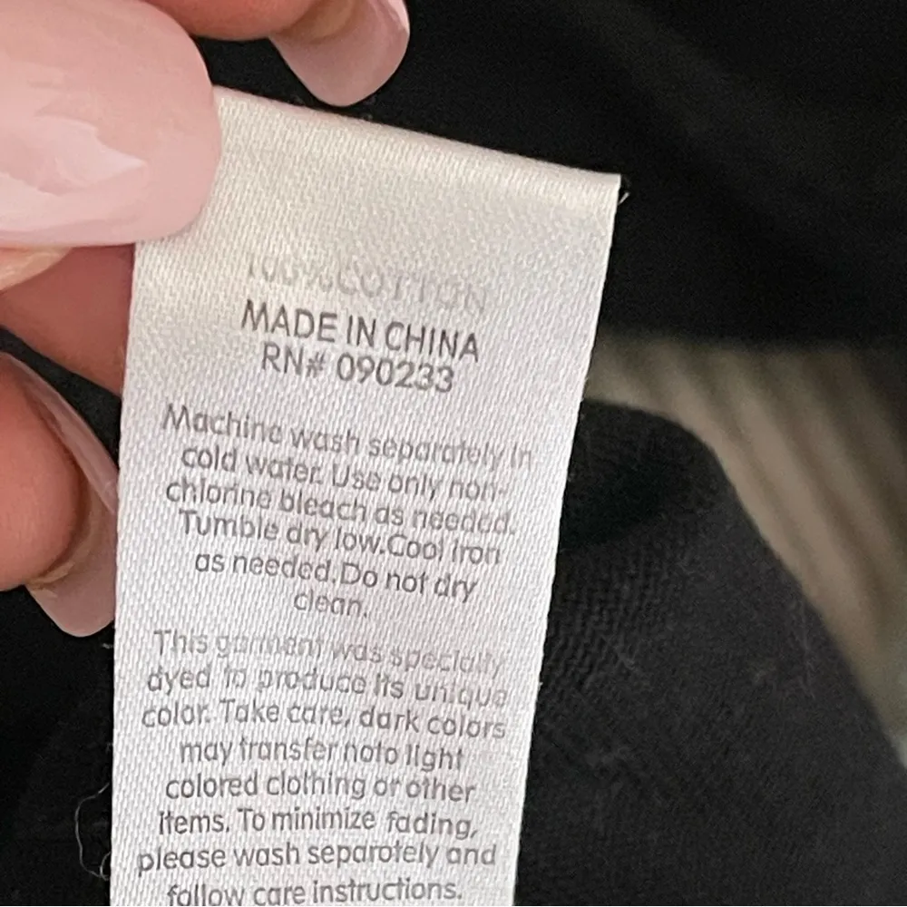 PacSun Women’s Distressed Denim Black Jacket Size XS/S Cotton Button Front - Image 9