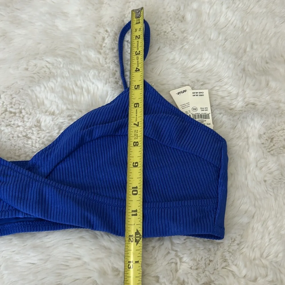 Aerie Shine Rib Bikini Royal Blue - Image 6