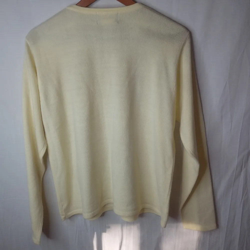 Sag Harbor LP Canary Yellow Sweater Set Petite Size undefined - Image 3