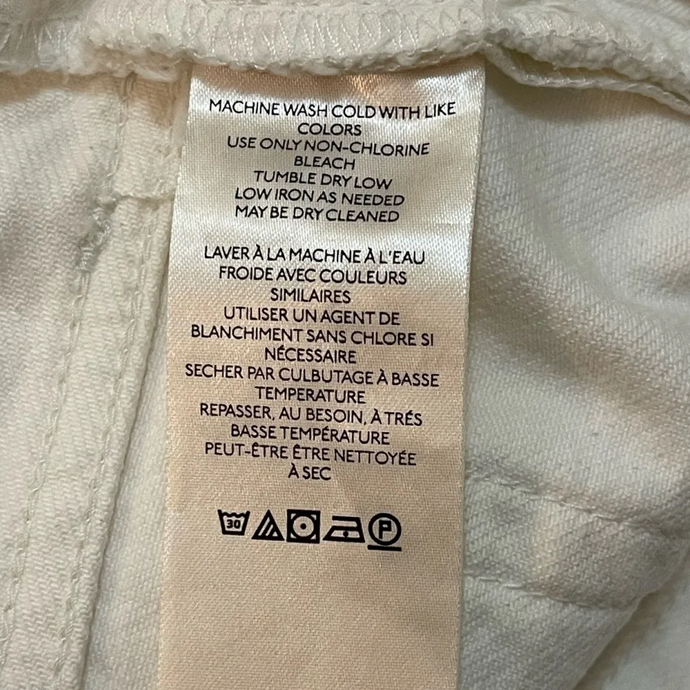 We the Free Free People cream distressed jean shorts women’s size 30 - Image 7