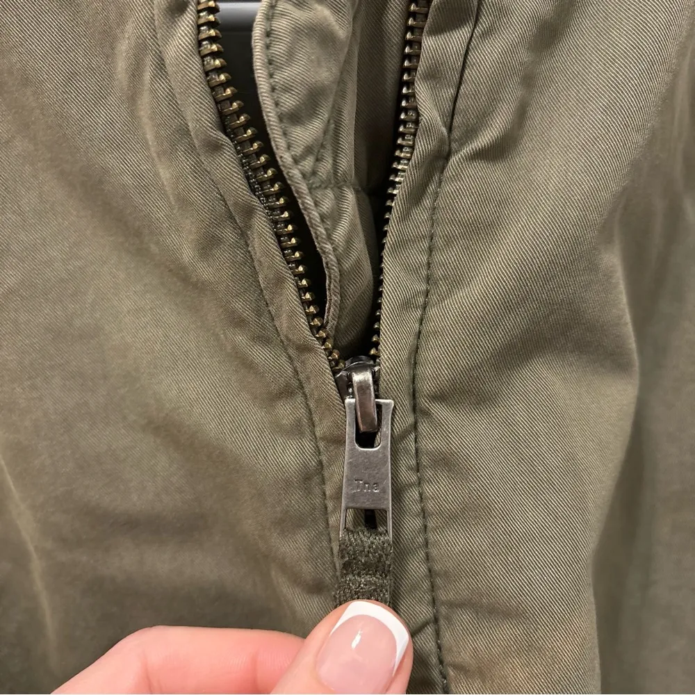 TNA Green Bomber Jacket Size XS - Image 8