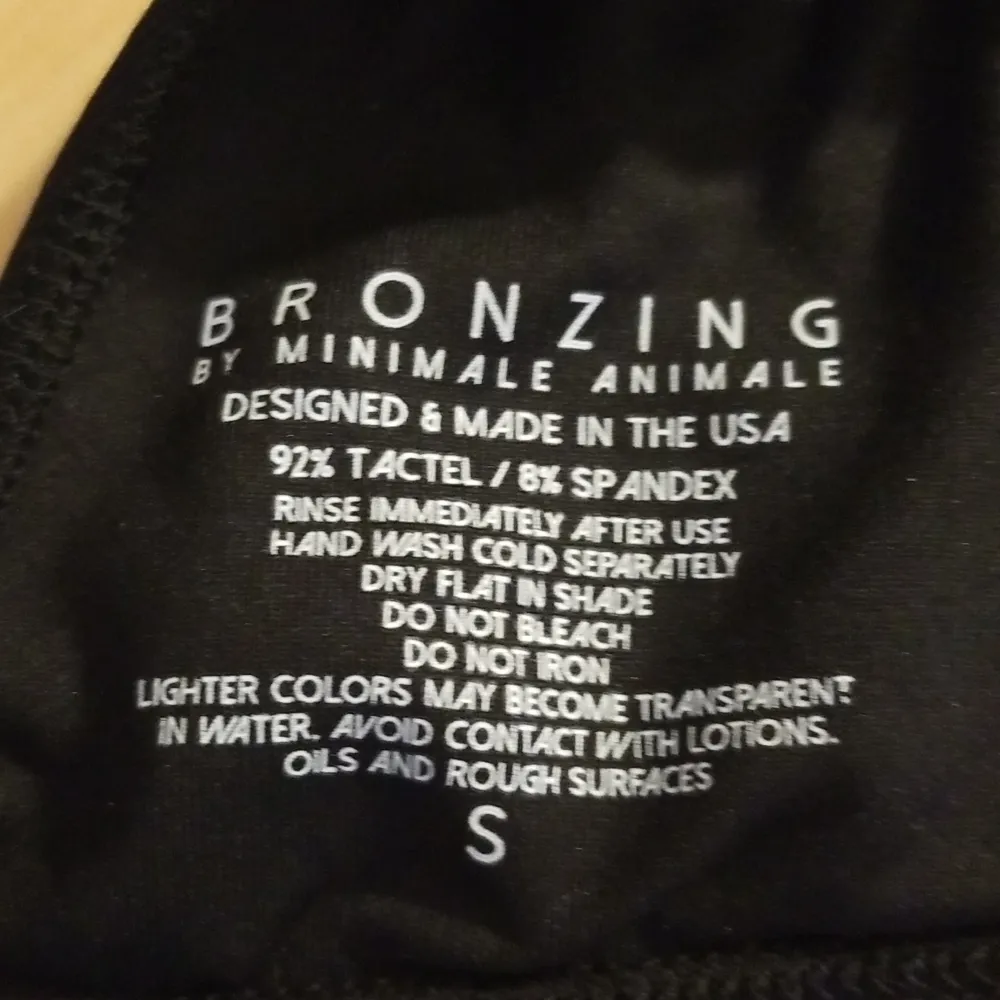 💕MINIMALE ANIMALE💕 Solitude Bikini Top ~ Bronzing Collection Black Small S NWT - Image 10