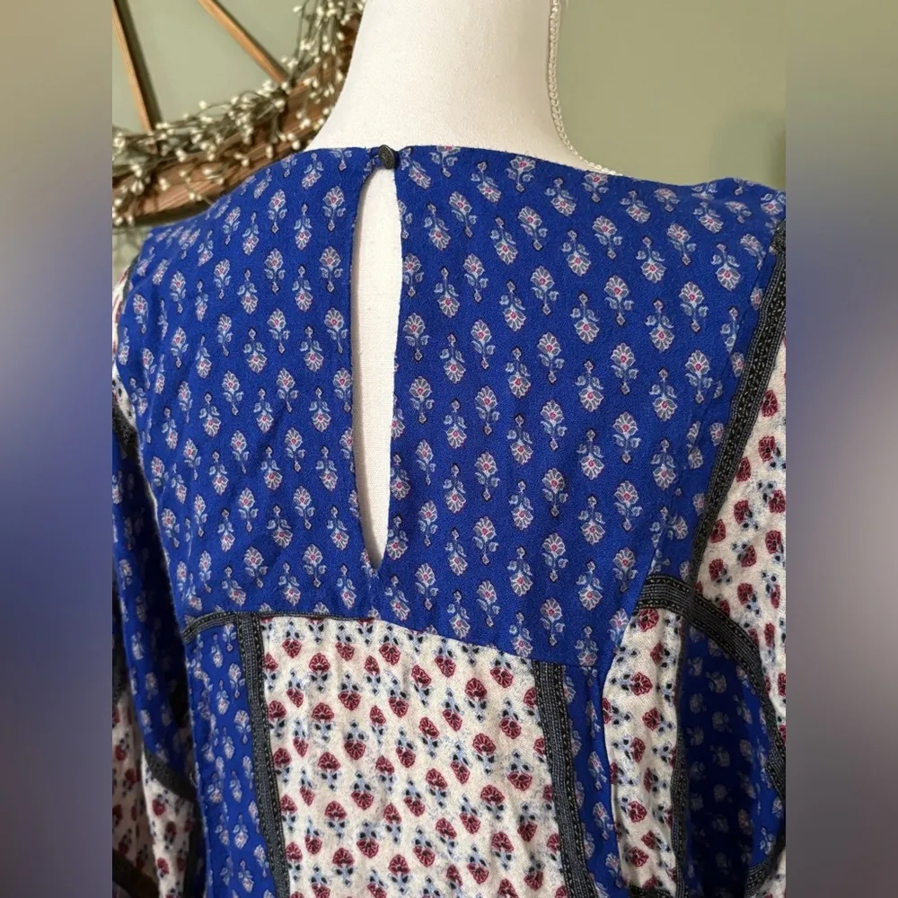 American Eagle Boho patchwork dress size M Very Soft! - Image 6