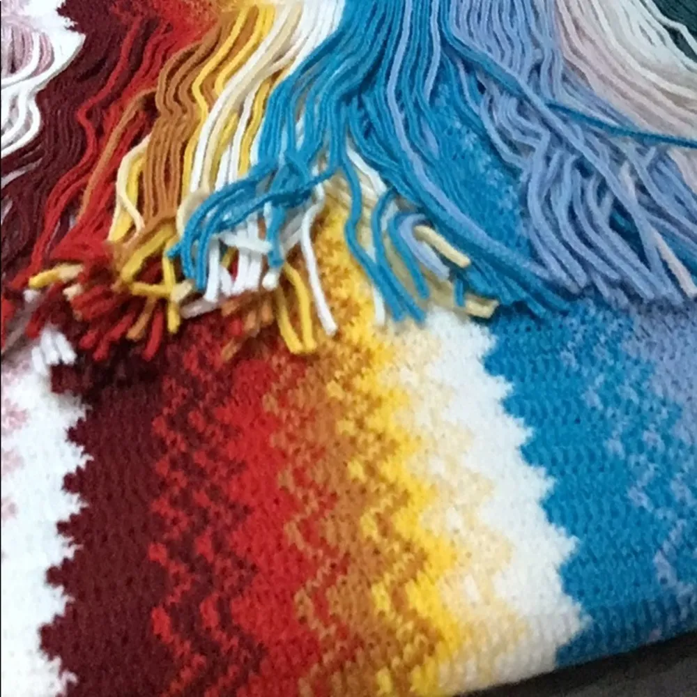 NWT Iconic Missoni Chevron Wool Blend Scarf - Image 4