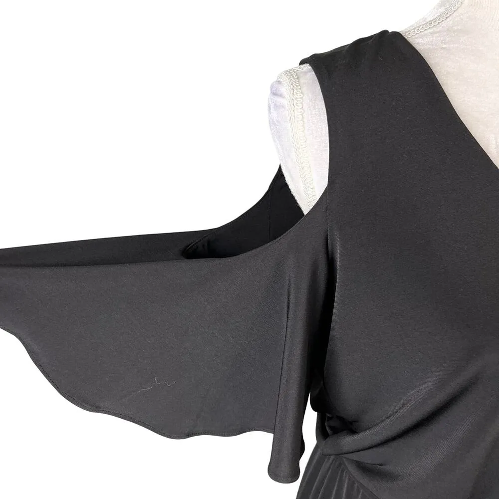 Calvin Klein Jumpsuit 8 Black Cold Shoulder Stretch Belt V-Neck - Image 7