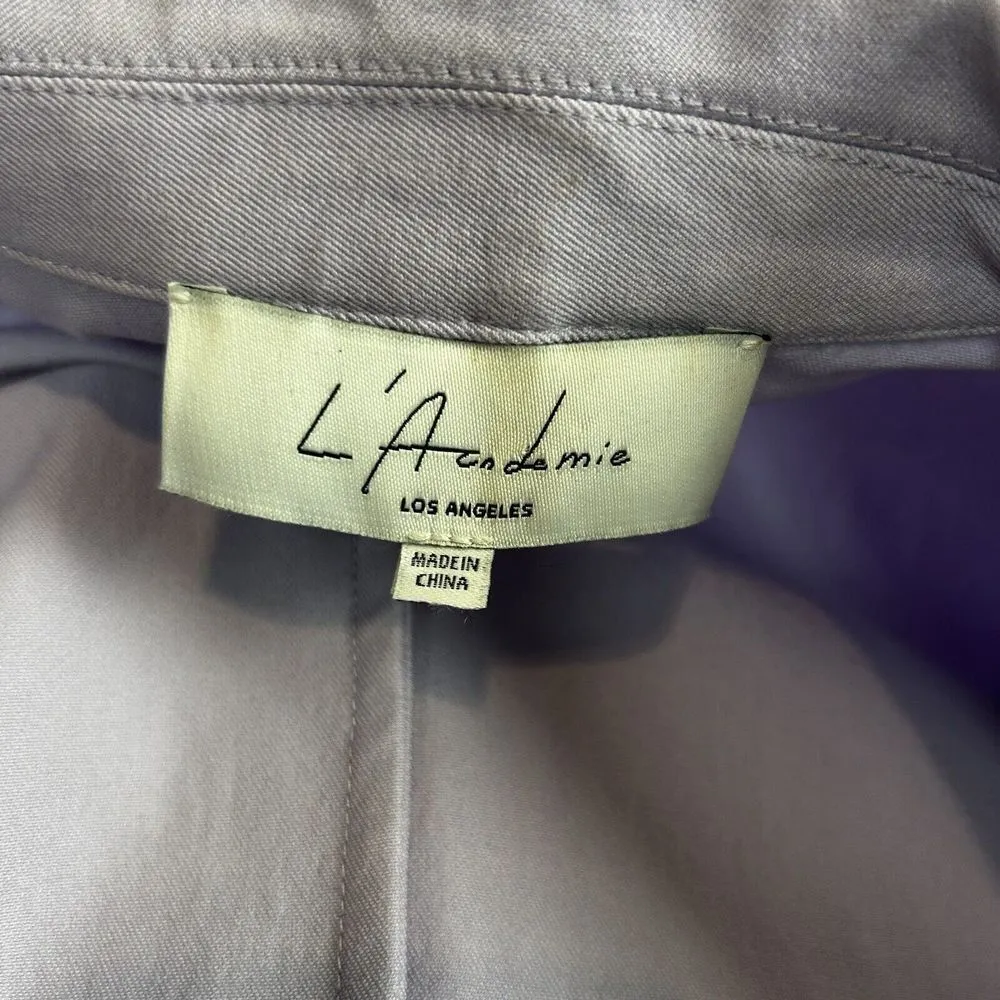 L'Academie size small Lilac lavender purple oversized fit Annie Blazer jacket - Image 4