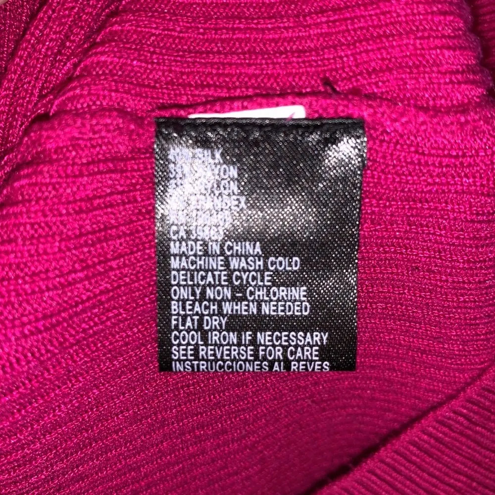 Alex Marie magenta pink cowl neck sweater - Image 9