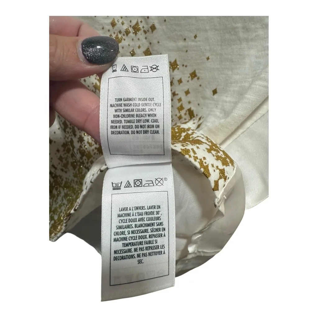 Disney XS T-Shirt Cinderella Castle Gold Glitter Where Dreams Come True NWT - Image 11