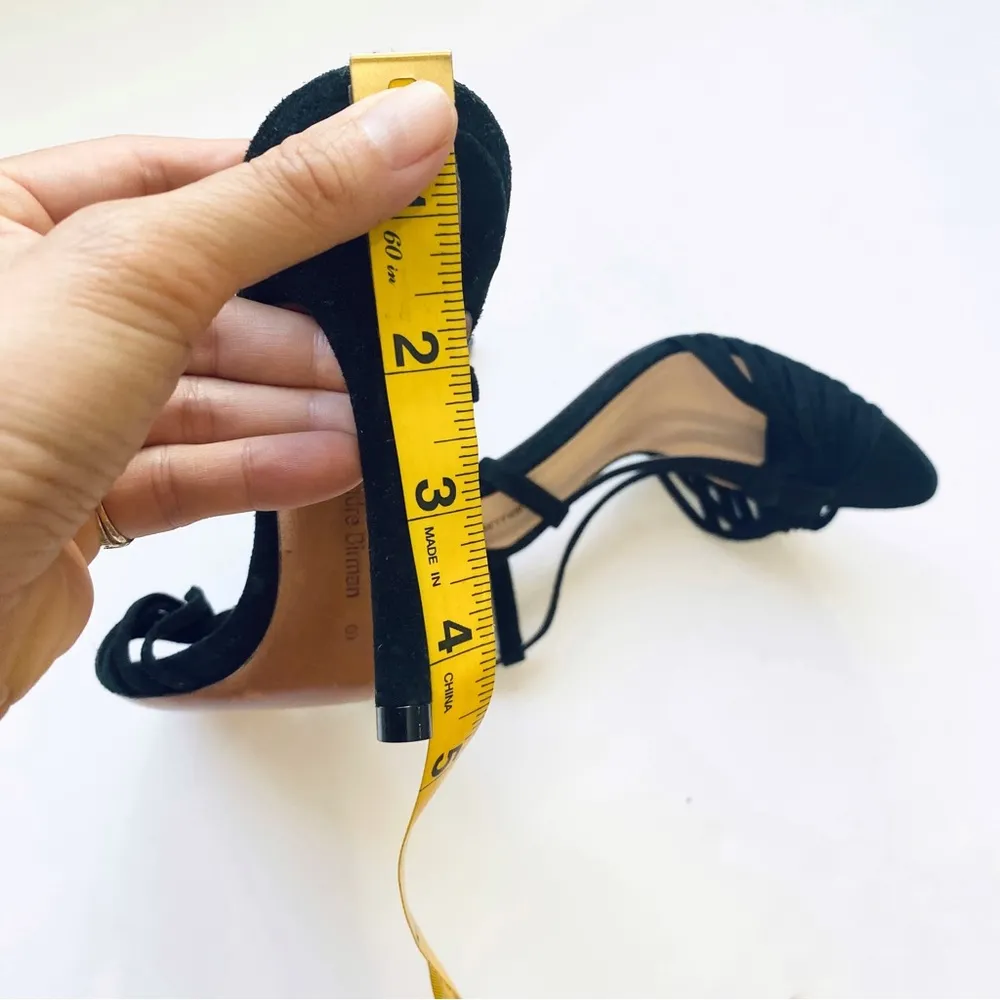 Alexandre Birman black suede leather sandal heels - Image 6