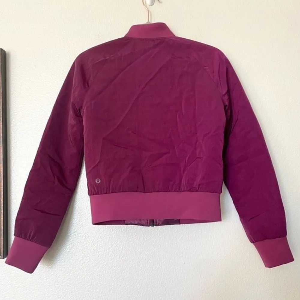 Lululemon Non-Stop Quilted Reversible Weatherproof Bomber Jacket Marvel Size 2 - Image 2
