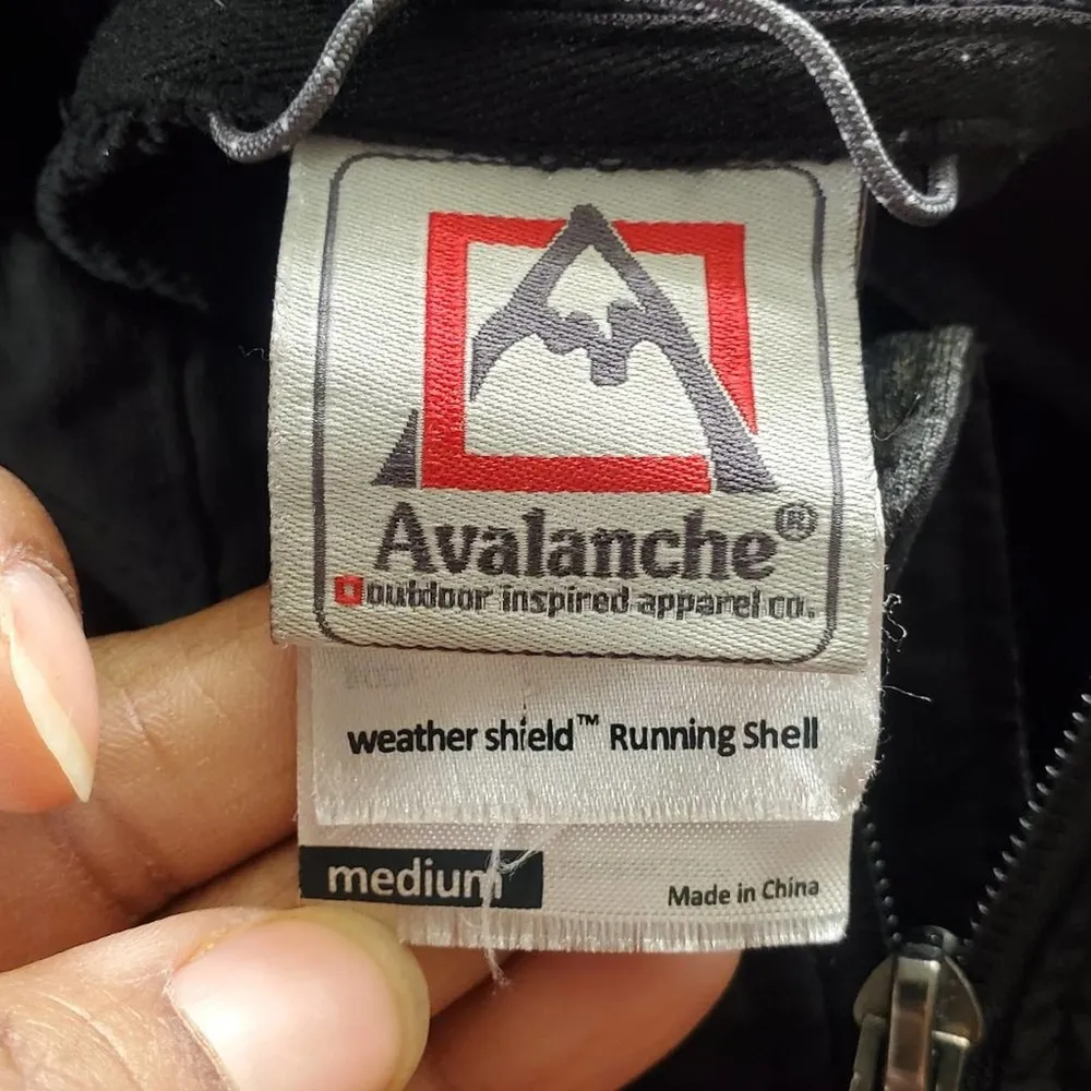 Avalanche Hooded Weather Shield Running Jacket Black M - Image 8