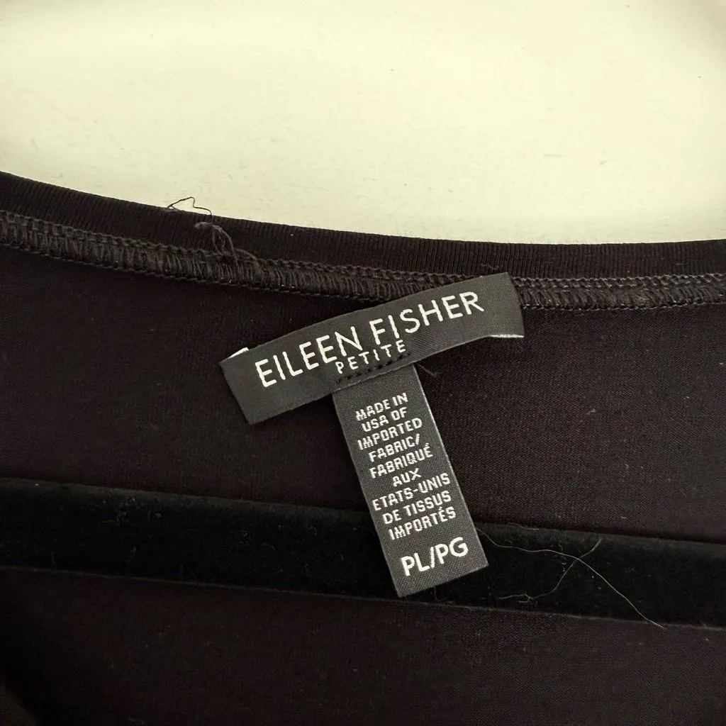 Eileen Fisher Women’s Petite Large Black Viscose Dress - Image 2