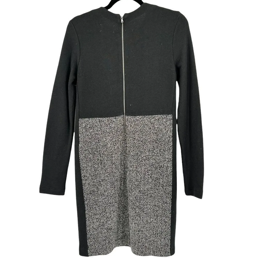 Lou & Grey tweed Style Career Form Fitting pencil straight dress XS Colorblock‎ - Image 2