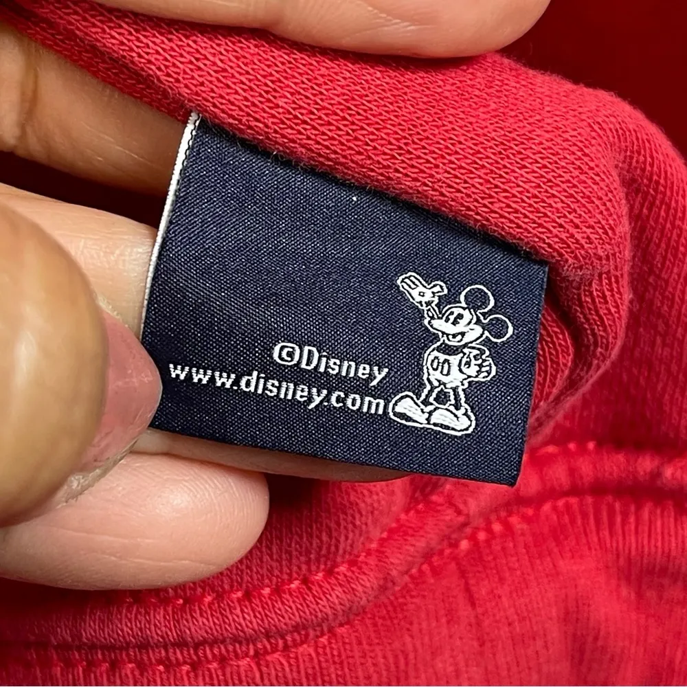 GAP Red Hoodie with Disney Characters SZ L - Image 6
