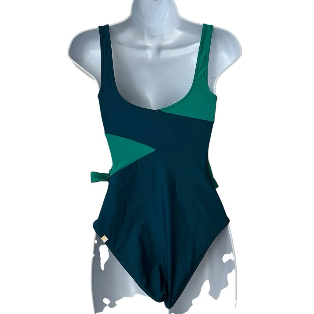 SummerSalt The Perfect Wrap One-Piece Two-Tone Wrap Swimsuit 4 - Image 3