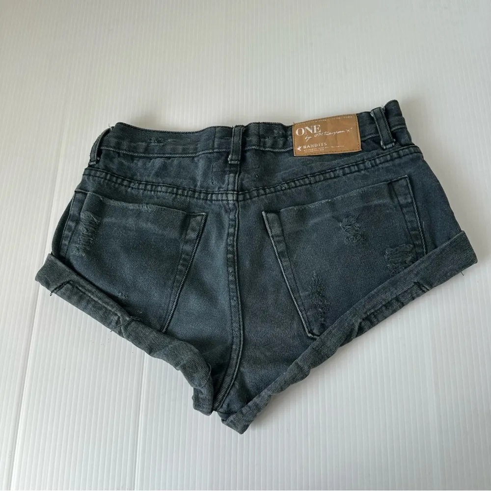 One Teaspoon x Free People Bandits Distressed Washed Black, 24 - Image 2