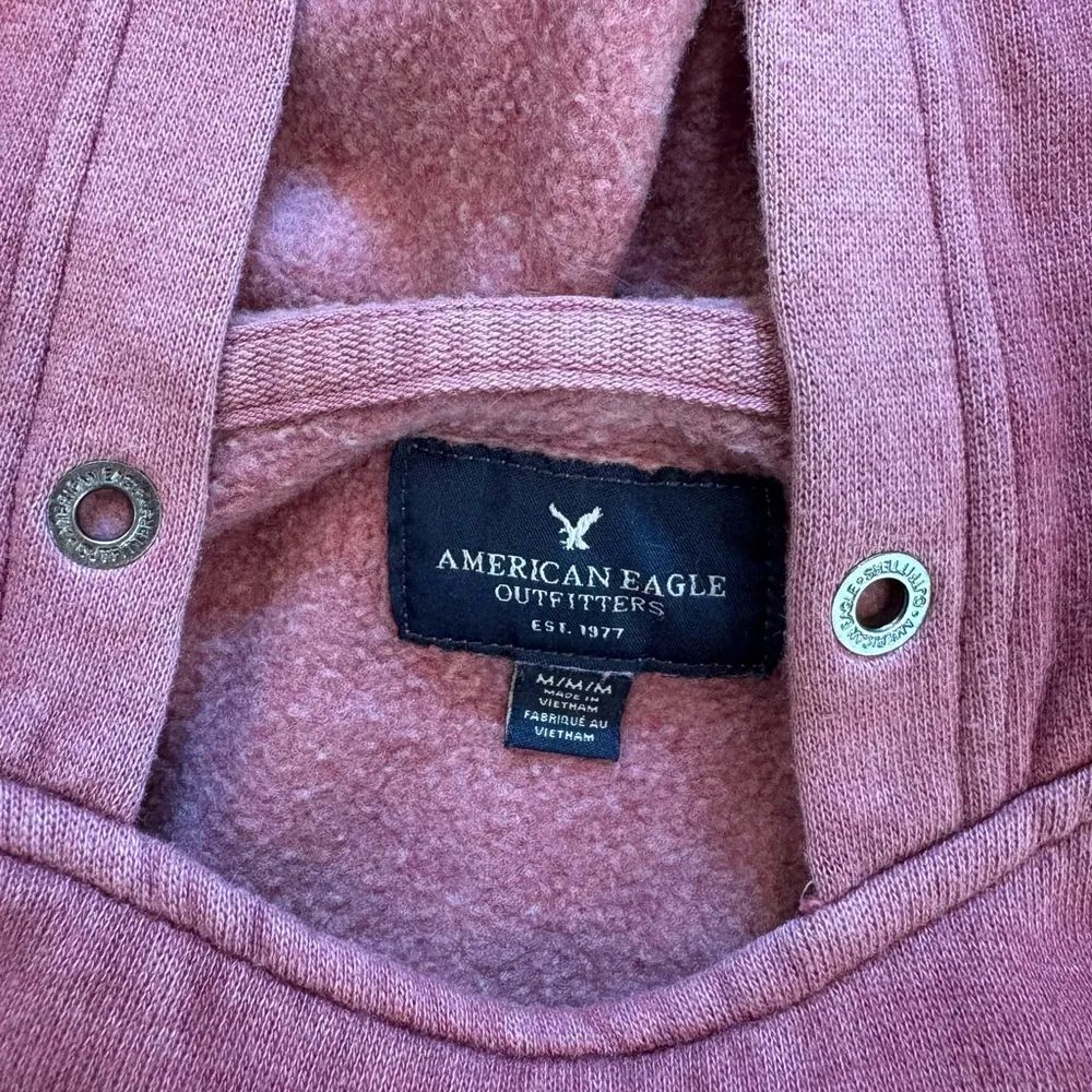 American Eagle Sweater Unisex Hoodie Faded Long Sleeve Pullover - Image 3