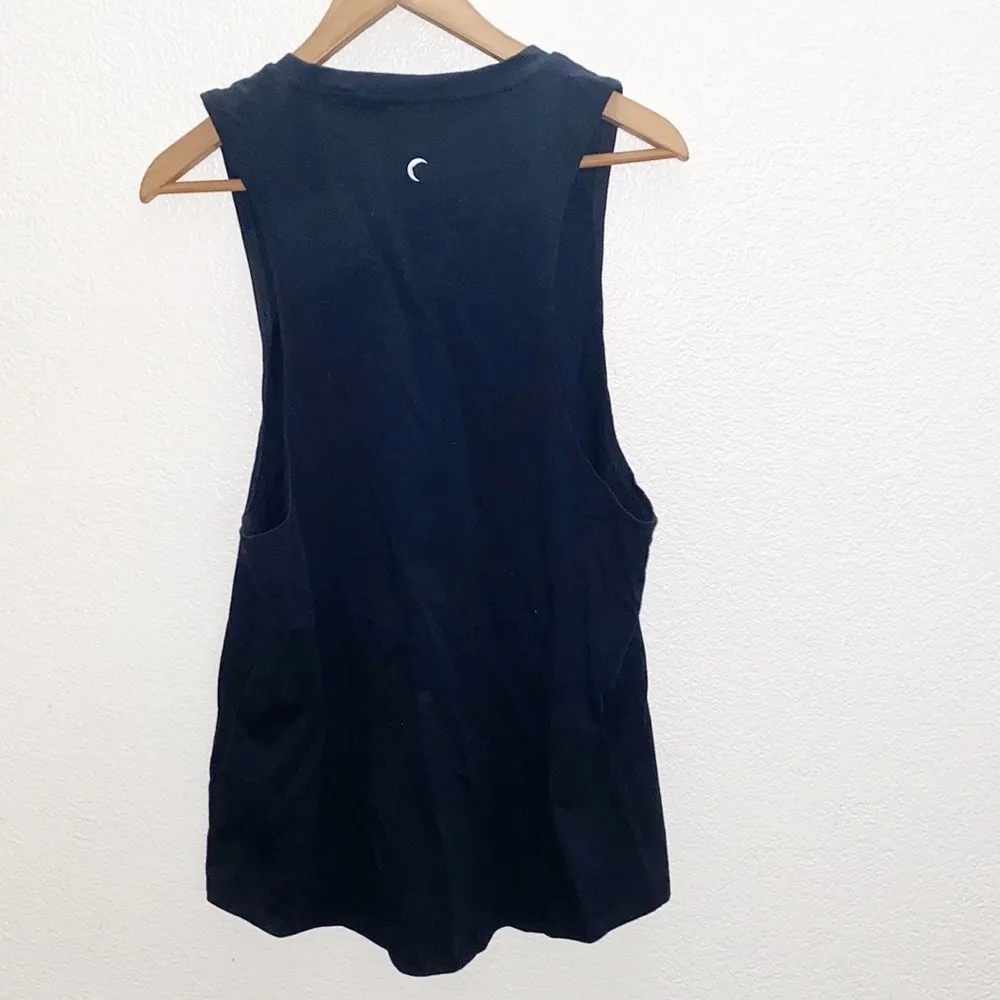 Zyia Active Black White Mountain Moon Active Sleeveless Tank Top - Image 9