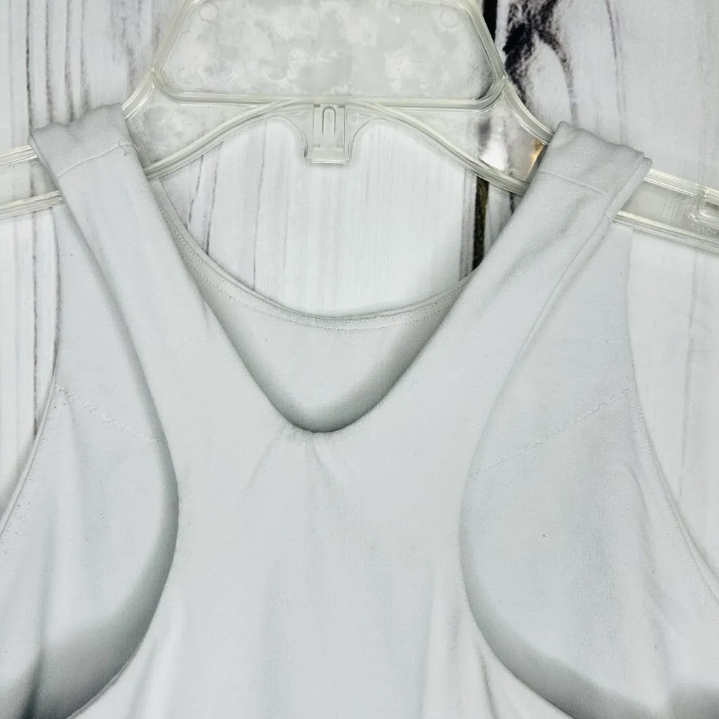 Athleta Conscious Crop Longline Sports Bra Tank Top Women's Size XS White - Image 5