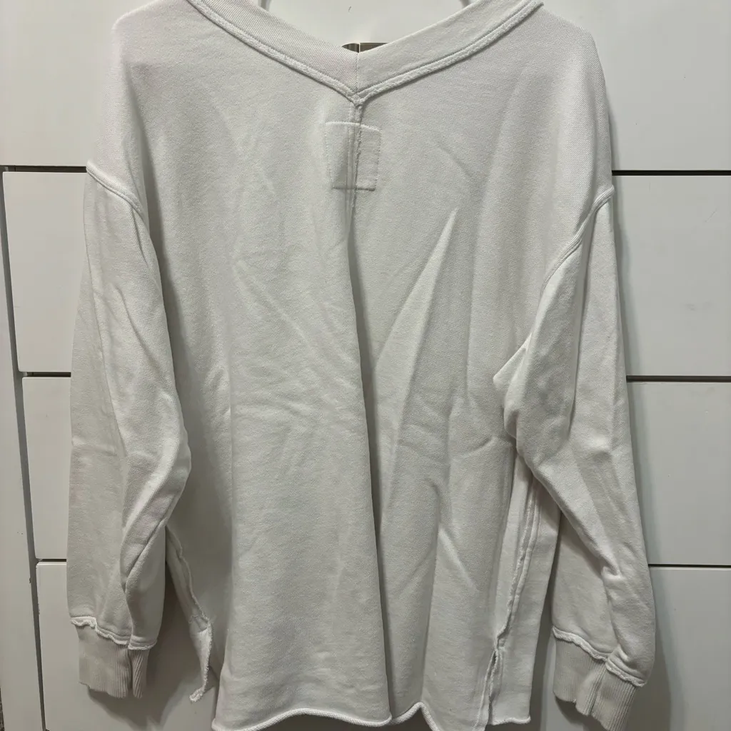 Aerie  Logo V Neck Crewneck - Image 3