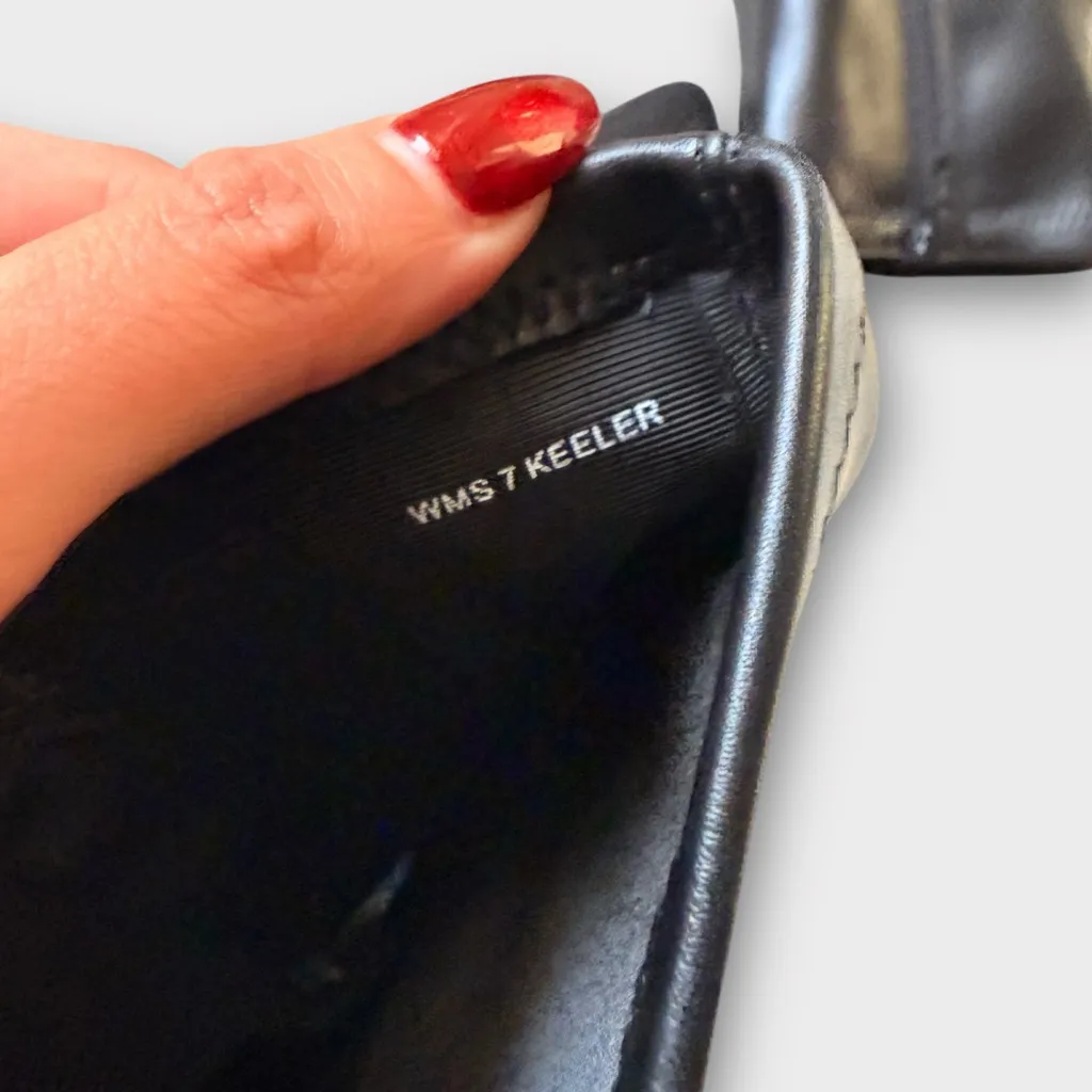 DV Dolce Vita Keeler Harness Moto Chain Heeled Boots (Black) Black Size undefined - Image 7