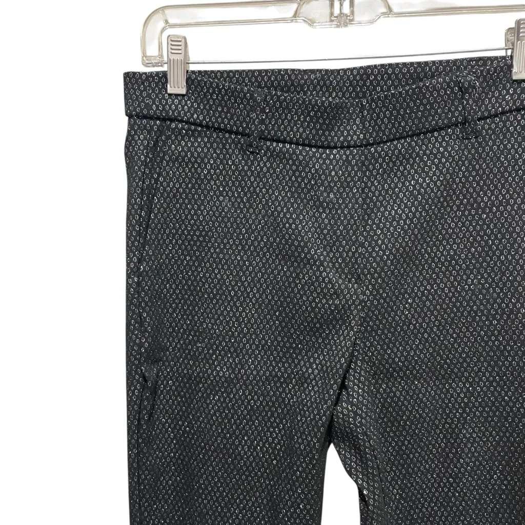 Jules & Leopold Textured Slim Legging Pants Black Silver Women’s Size Medium - Image 3