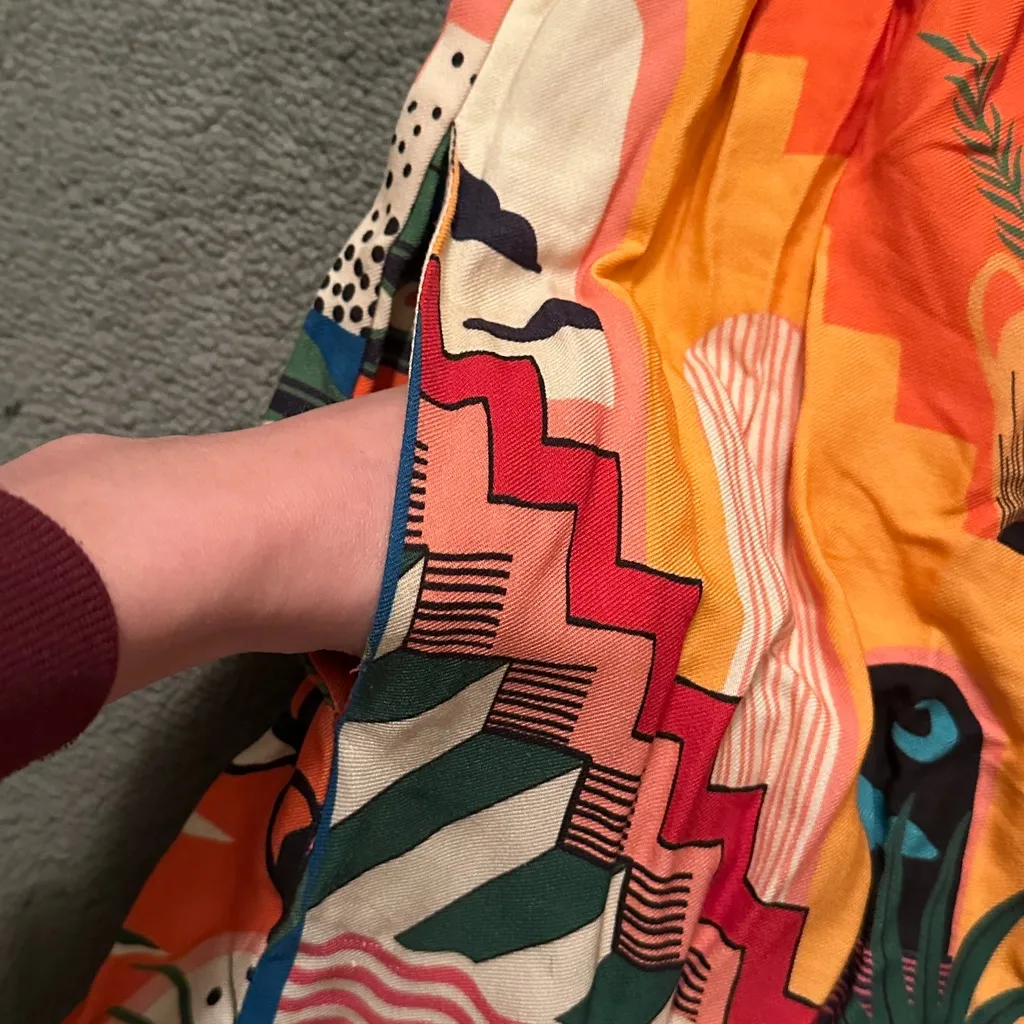 Farm Rio x Anthropologie Halter Jumpsuit, Size Large - Image 12