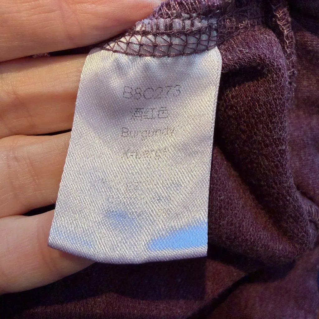 Good Vibes Maroon Sweatsuit Crewneck & Jogger Pants Set Size XL Red - Image 14