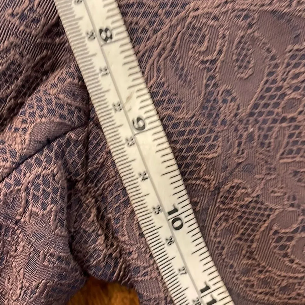 Boden purple lace overlay straight pant size 2p - Image 6