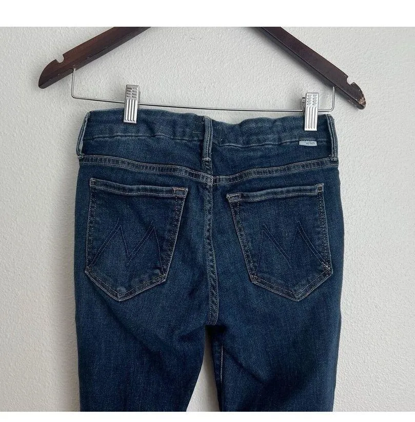 Mother Jeans Women’s Size 26 Blue Looker Ankle Fray Hem Girl Crush Denim - Image 6