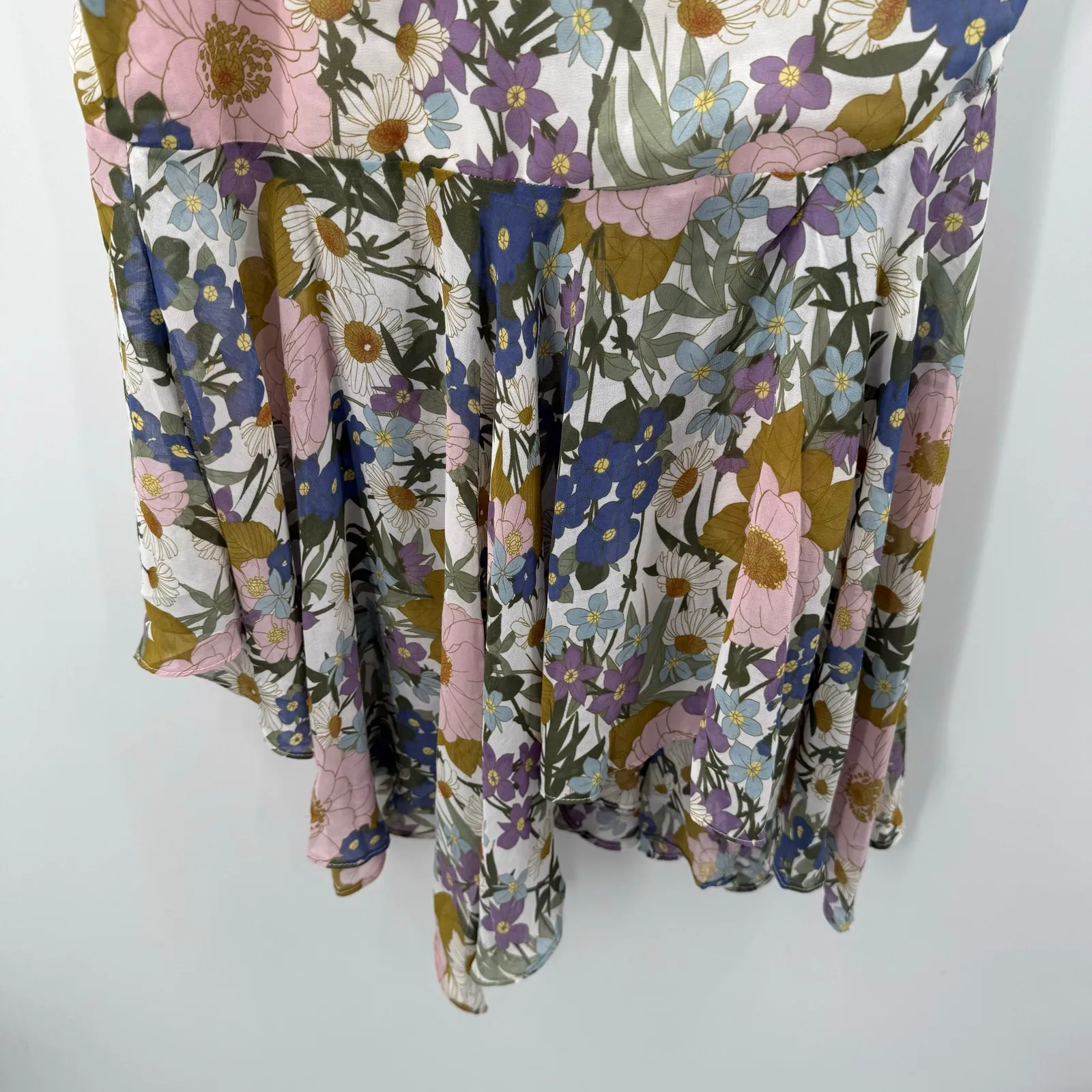 ASTR The Label Santorini Dress Medium One Shoulder Midi Floral Wedding Cocktail - Image 13