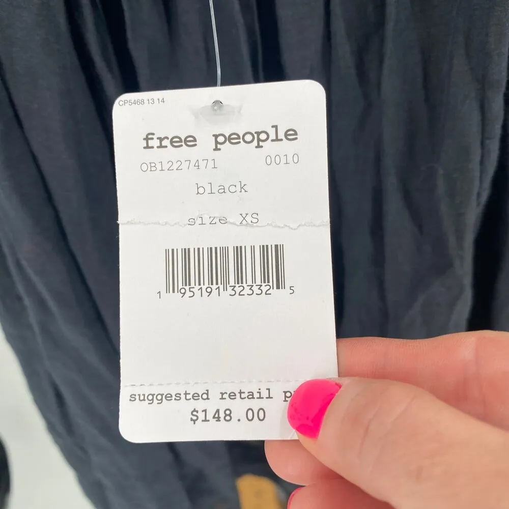 Free People Hailey Scoop Neck Cap Sleeve Mini Swing Dress New with tags Size XS - Image 7