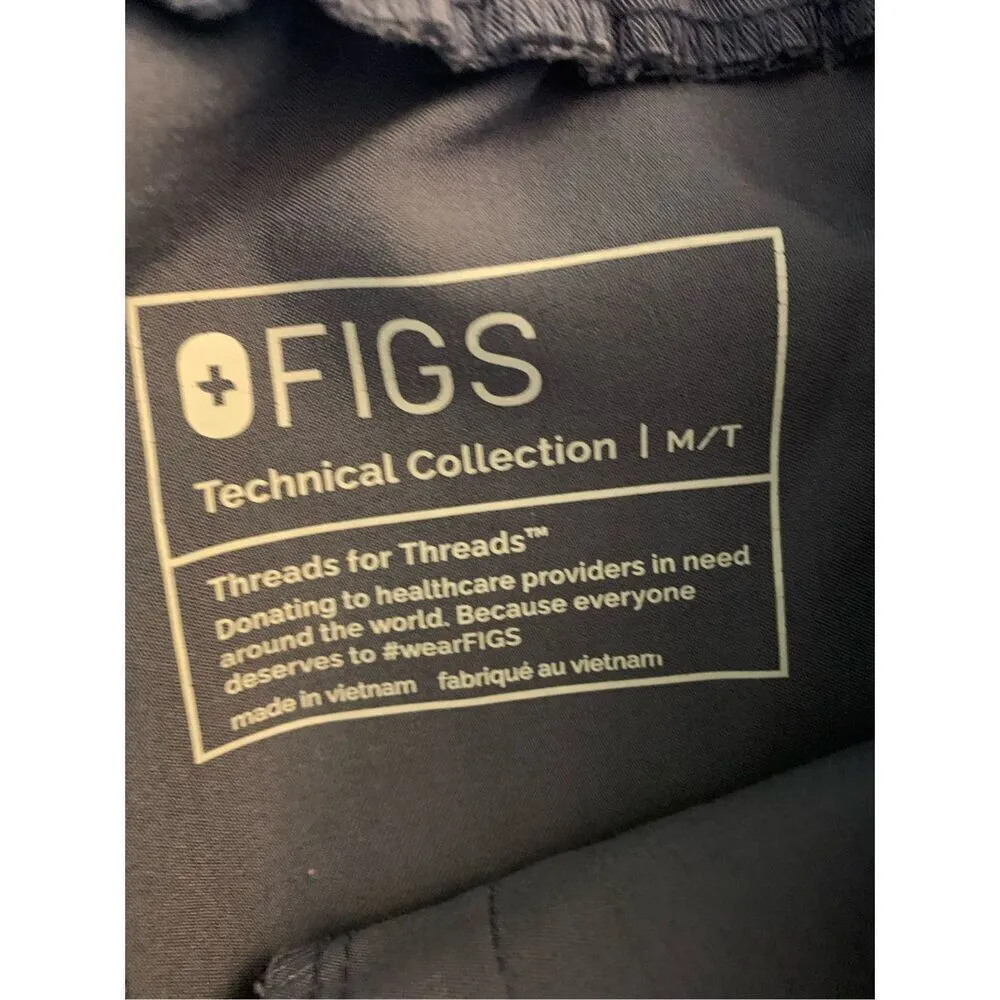 FIGS  Yola Technical Collection scrubs pants periwinkle gray women's size medium - Image 4