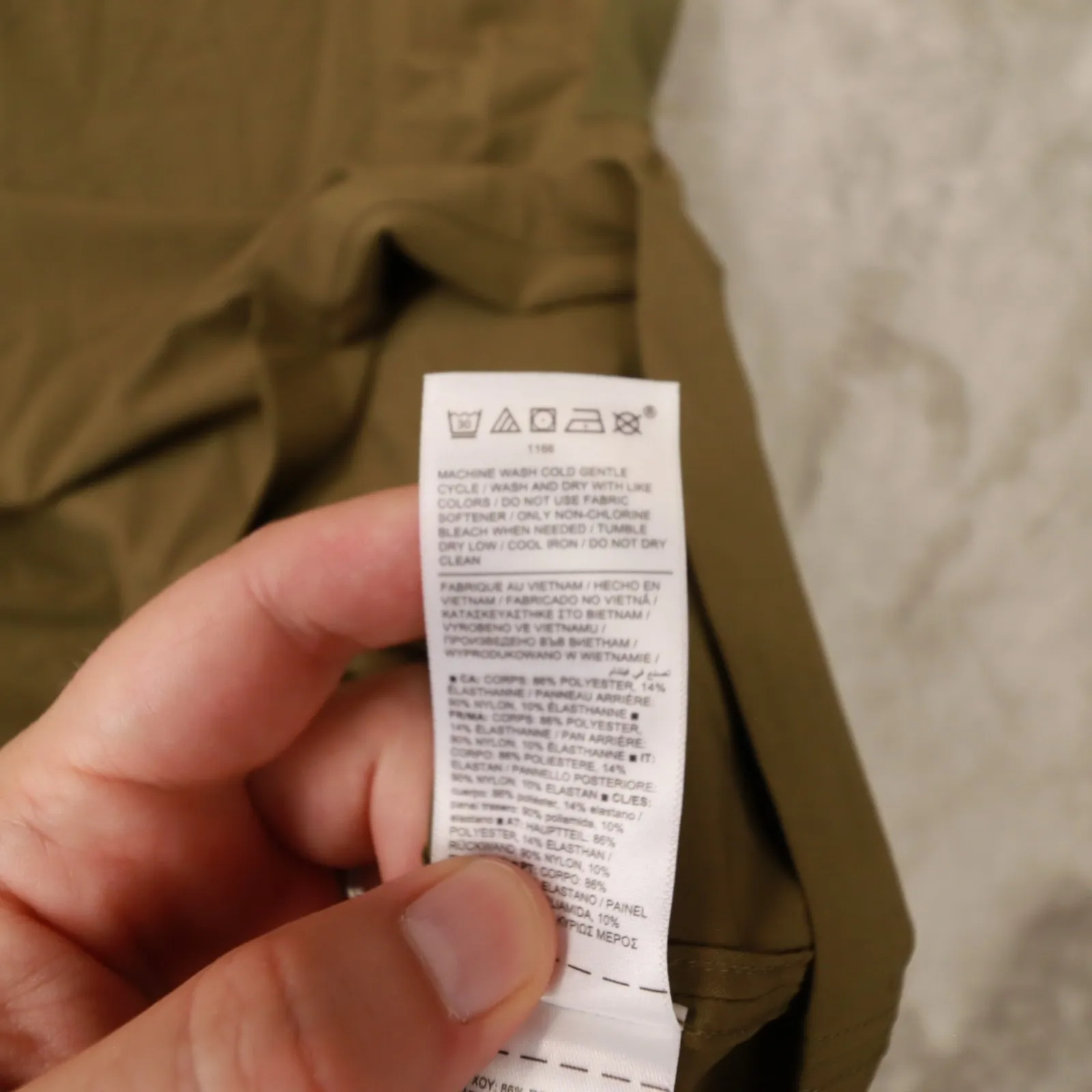 Athleta Brown Mixed Media Cinched Waist Tank Shirt ‎ size Medium style 659329 - Image 7