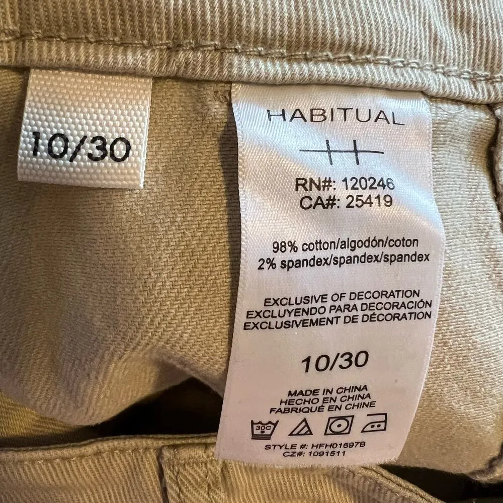 Habitual Womens Pant 10 / 30 Twill Cargo Cotton Travel Adventure - Image 7