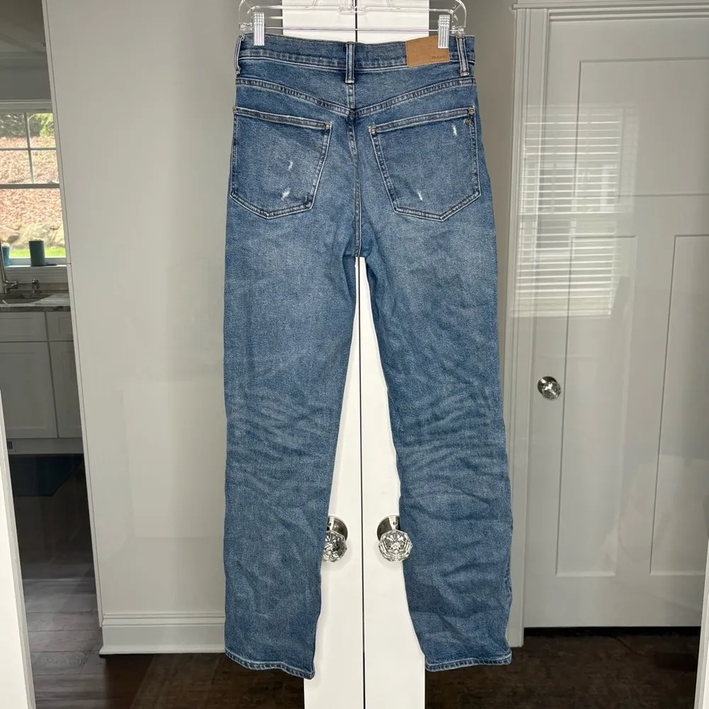 Madewell x Kaihara Denim The Rail Straight Jean Hornbook Wash Blue - Image 3