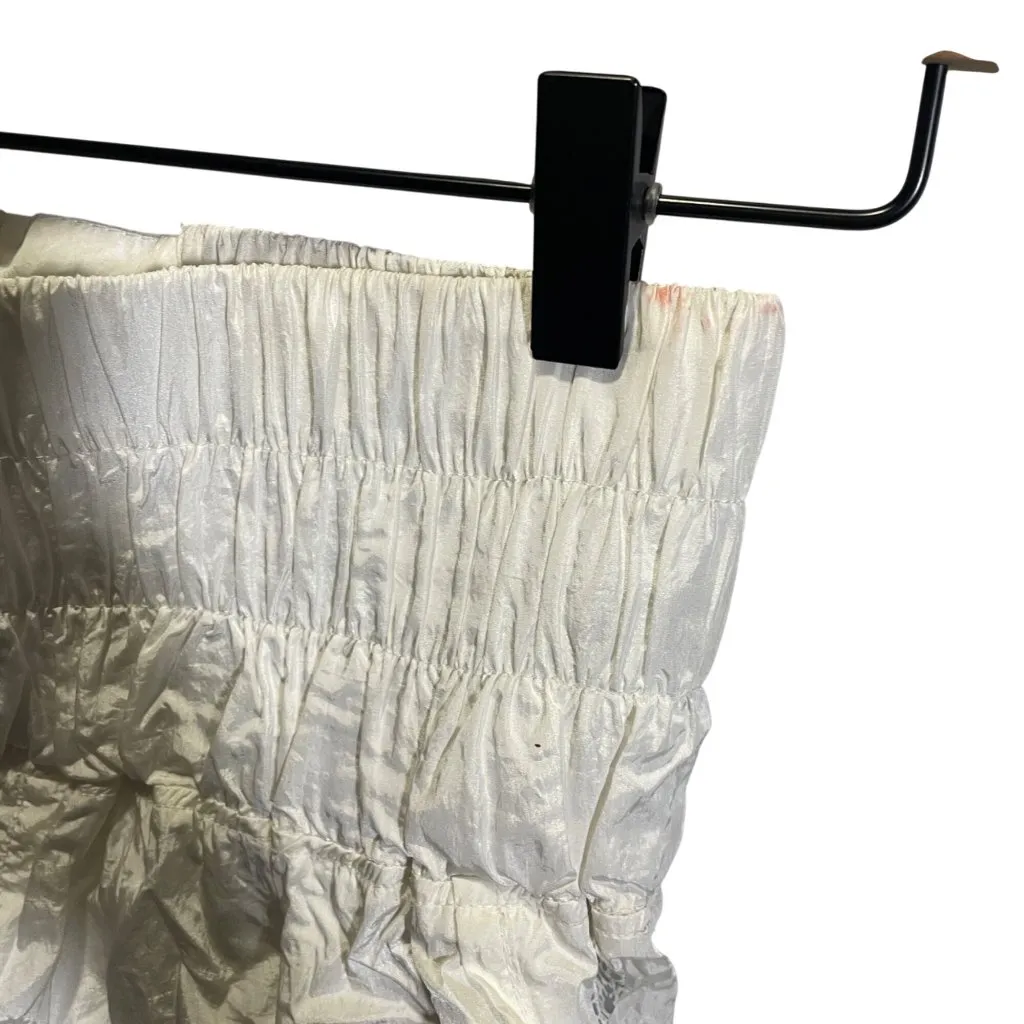 FP Movement White Smocked Waist Athletic Skort Lined Nylon Blend M Size M - Image 4